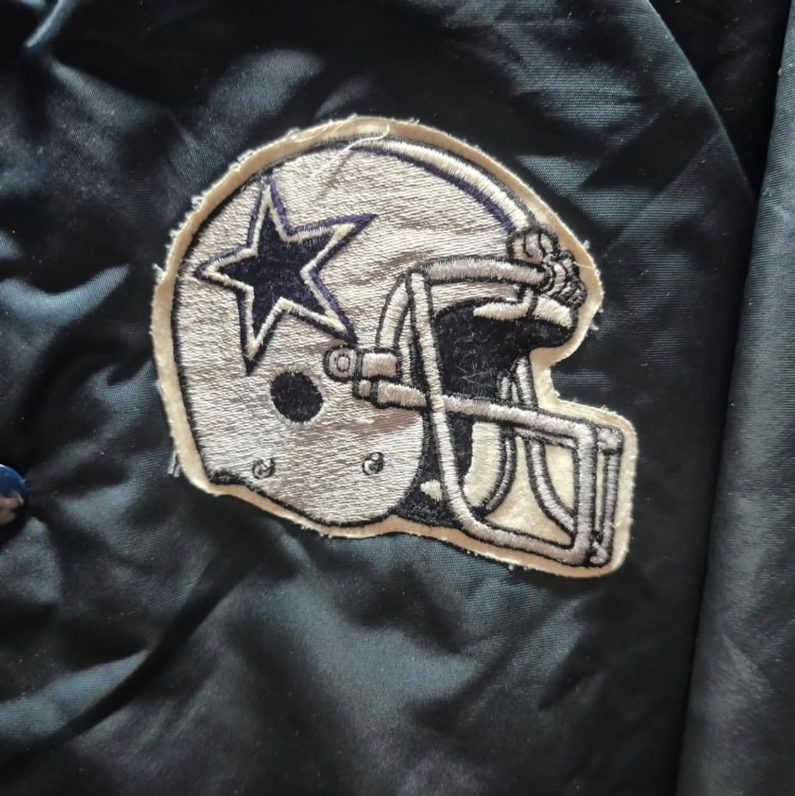 (포스트 말론 착용)90's 초크라인 댈러스 카우보이 새틴 바시티 자켓 상품이미지2