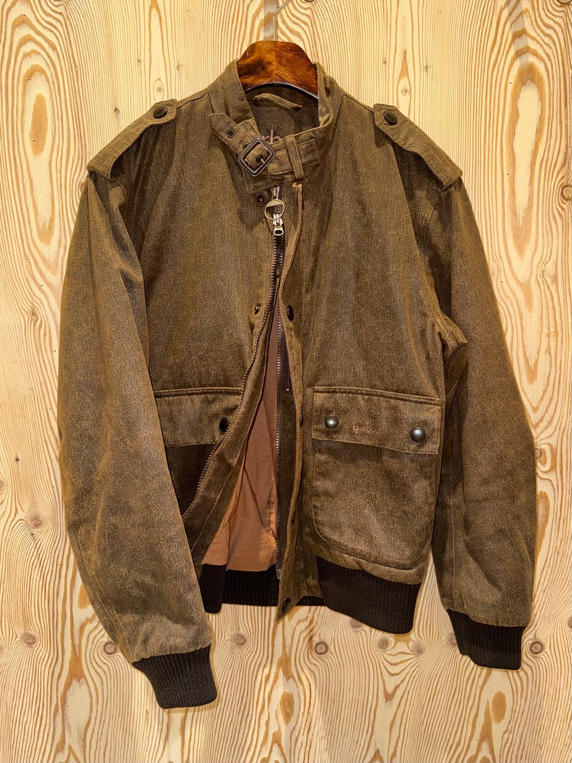 바버 웨더 워크 플라이어 자켓 브라운 상품이미지2