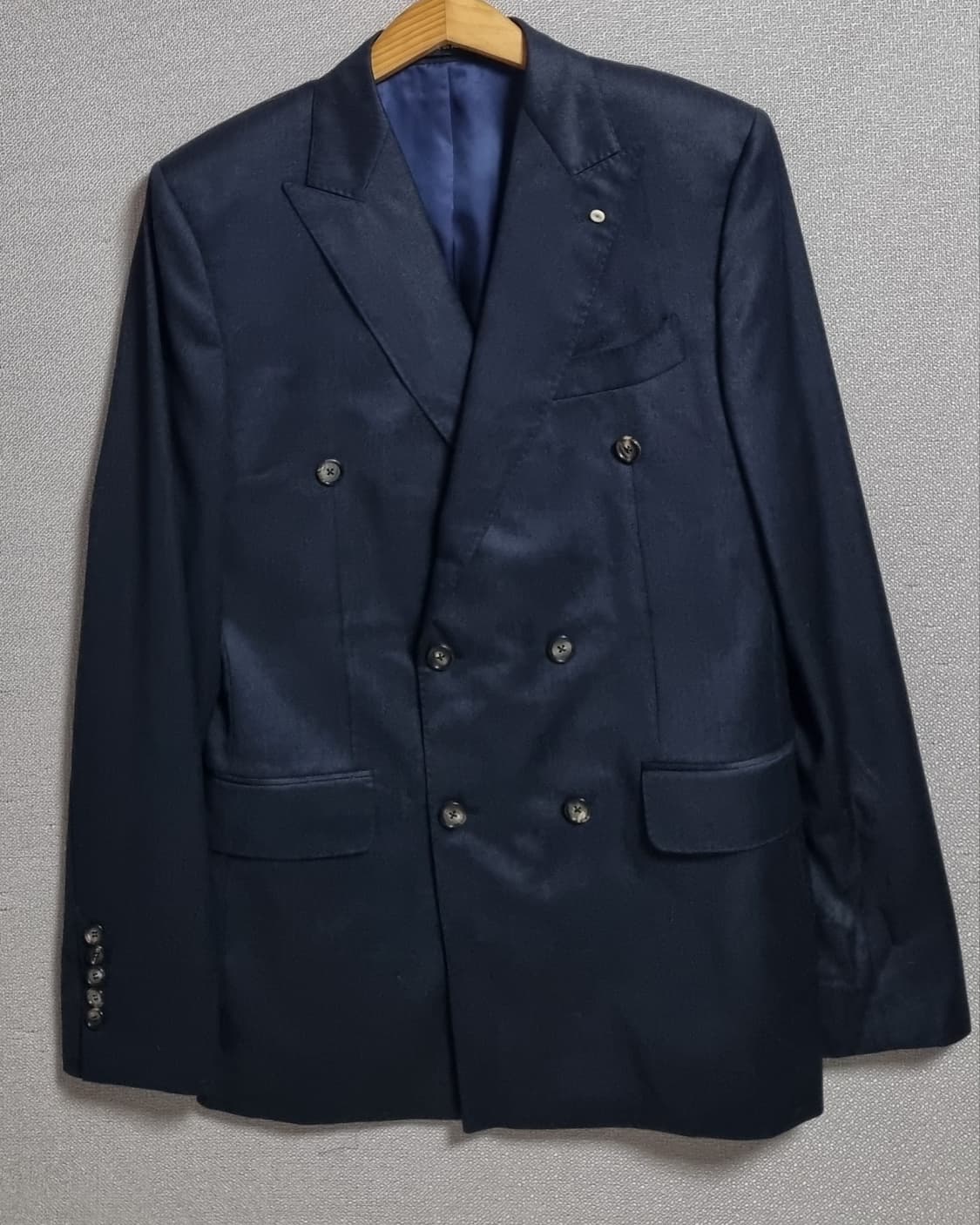 L (100) 반하트 디 알바자 네이비 더블버튼 클래식 정장세트 상품이미지2