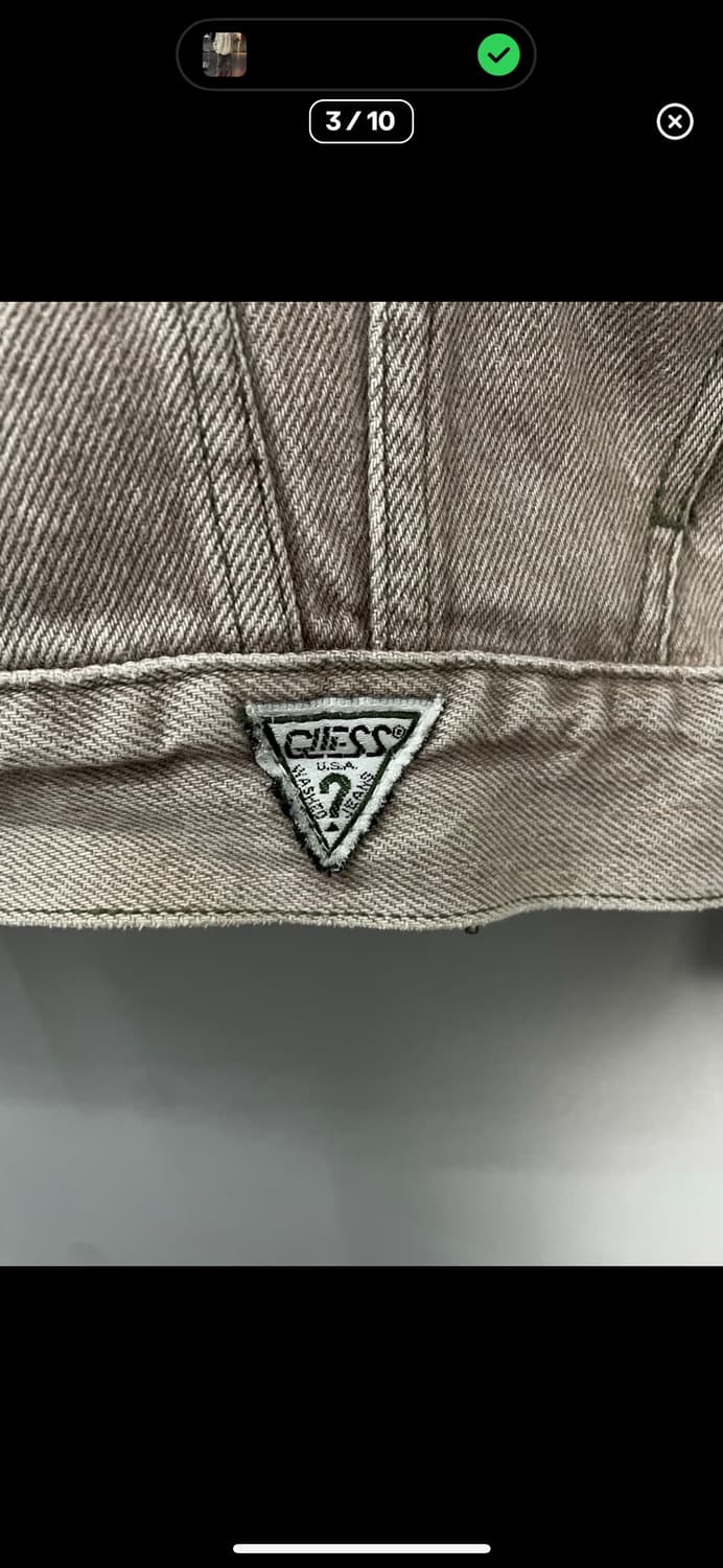 게스USA 워싱 데님 트러커 자켓 A3438 상품이미지3