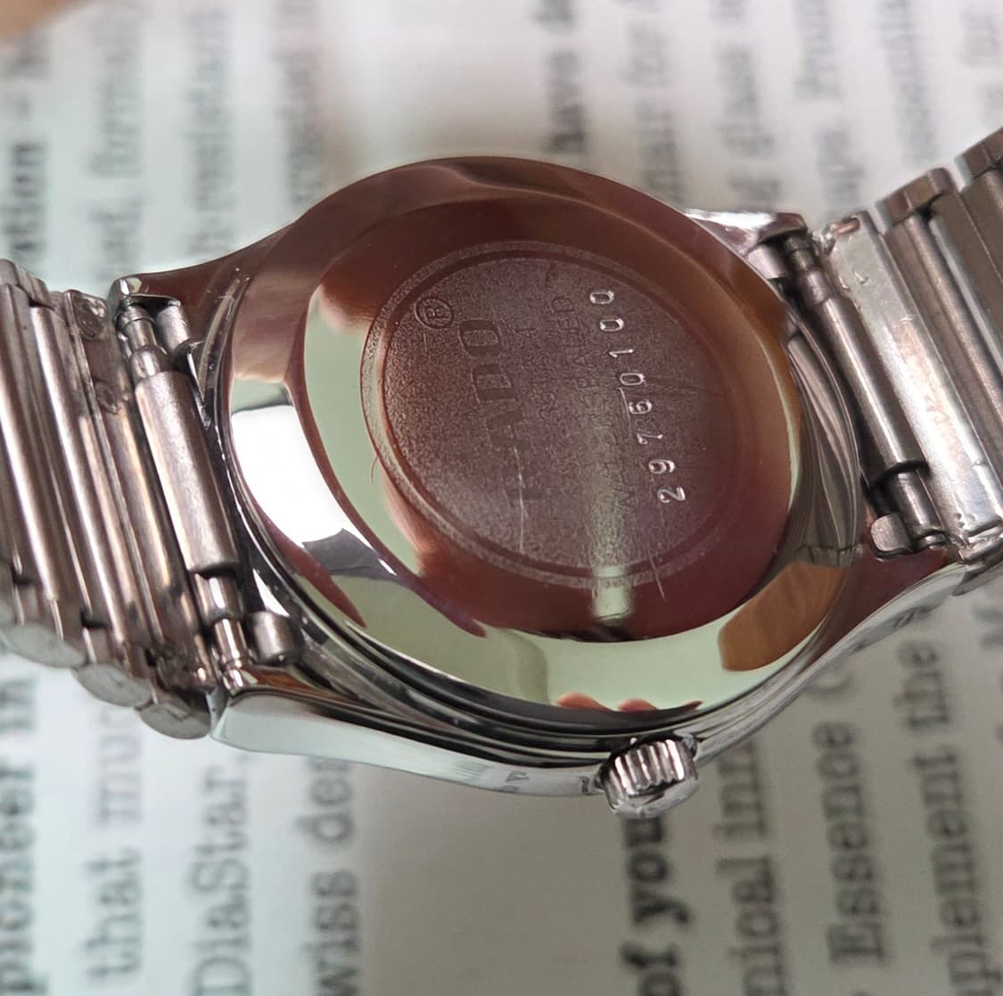 레어] 빈티지 라도 보이저 순정 아이보리판 플라워베젤 브레이슬릿 ver. 상품이미지7