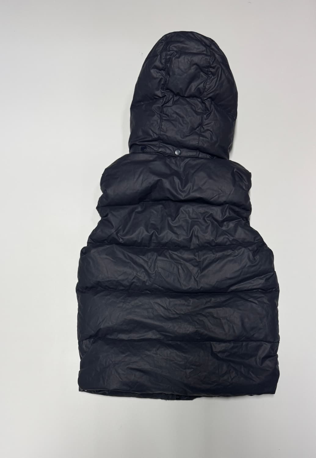 여성 지프 Jeep 패치 로고 덕다운 후드 패딩 조끼 M 상품이미지2