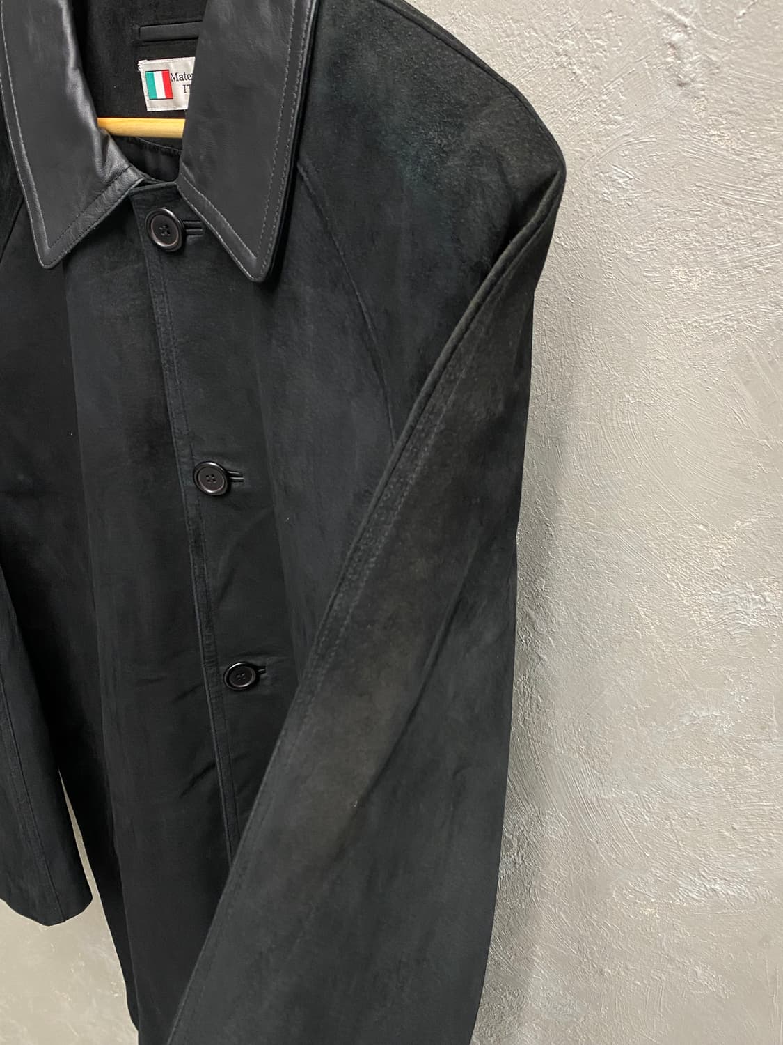 [L] 90s Vintage 빈티지 리얼 스웨이드 레더 코트 상품이미지5