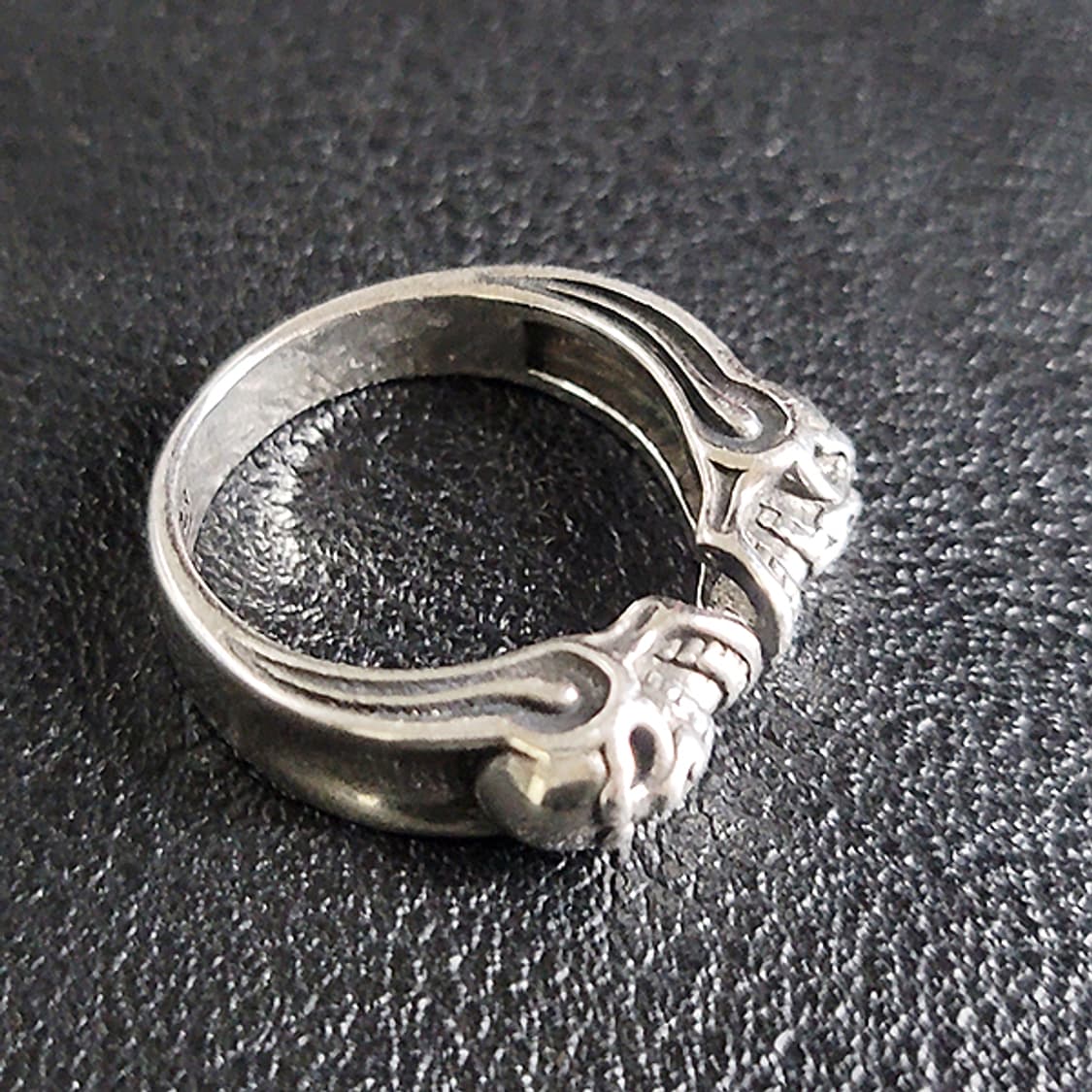 Mortalfold 실버 남자 엔틱 빈티지 명품 해골 반지 상품이미지3