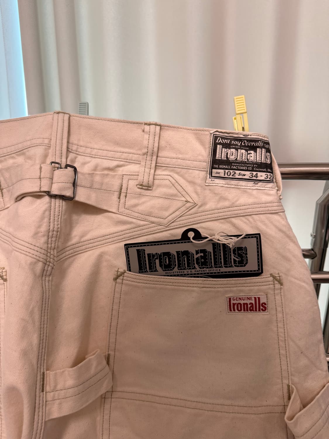 프리휠러스 Lot 102 overalls Raw white 34 상품이미지3