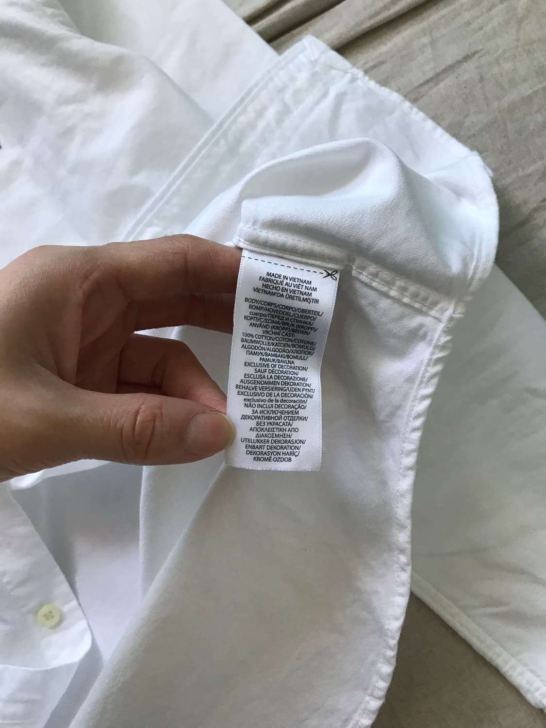 폴로 랄프로렌 포니 로고 화이트 셔츠 상품이미지8