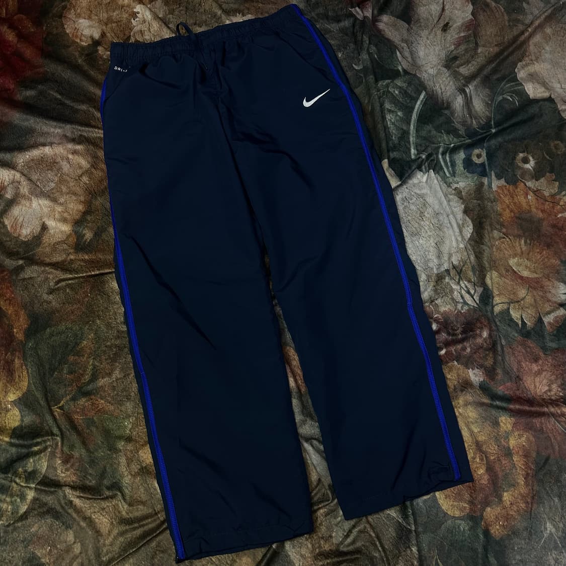 나이키 빈티지 블루 사이드라인 네이비와이드트랙팬츠 XL 상품이미지1