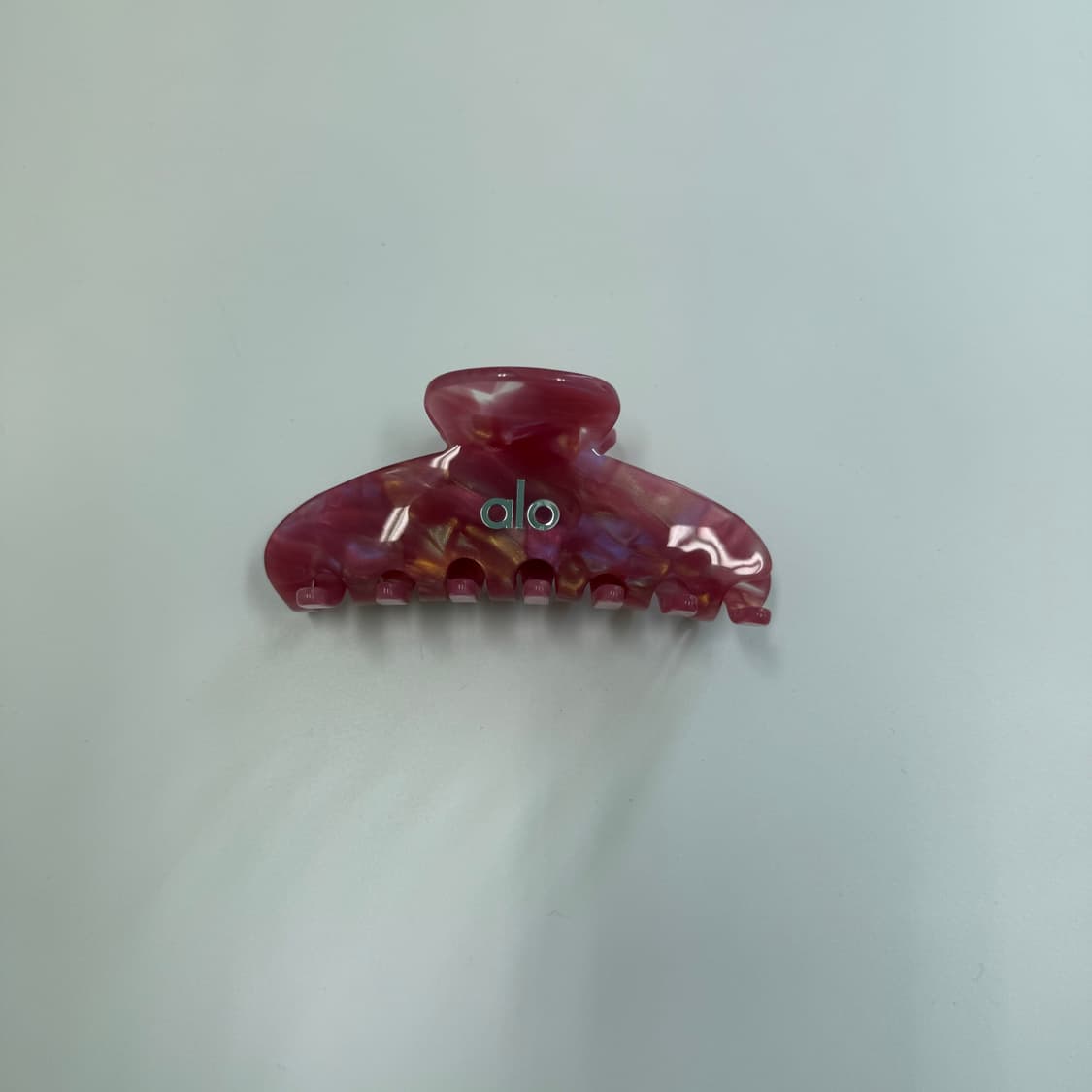 알로 요가 90's 클로 클립 집게 헤어핀 핑크 와일드 로즈 펄 상품이미지2