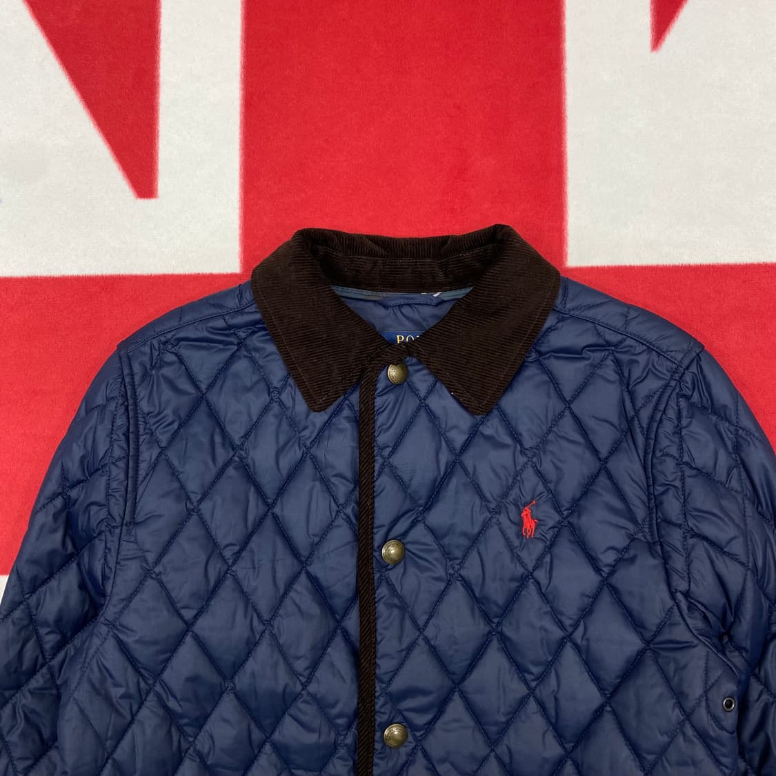 폴로 퀼팅자켓 실측 여성55 상품이미지3