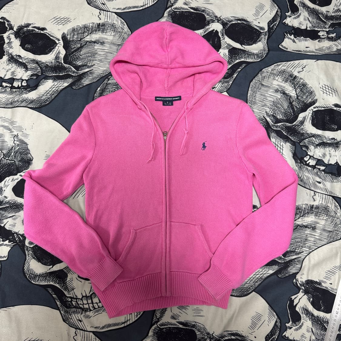 폴로랄프로렌 니트집업 후드 여성 L사이즈 상품이미지1