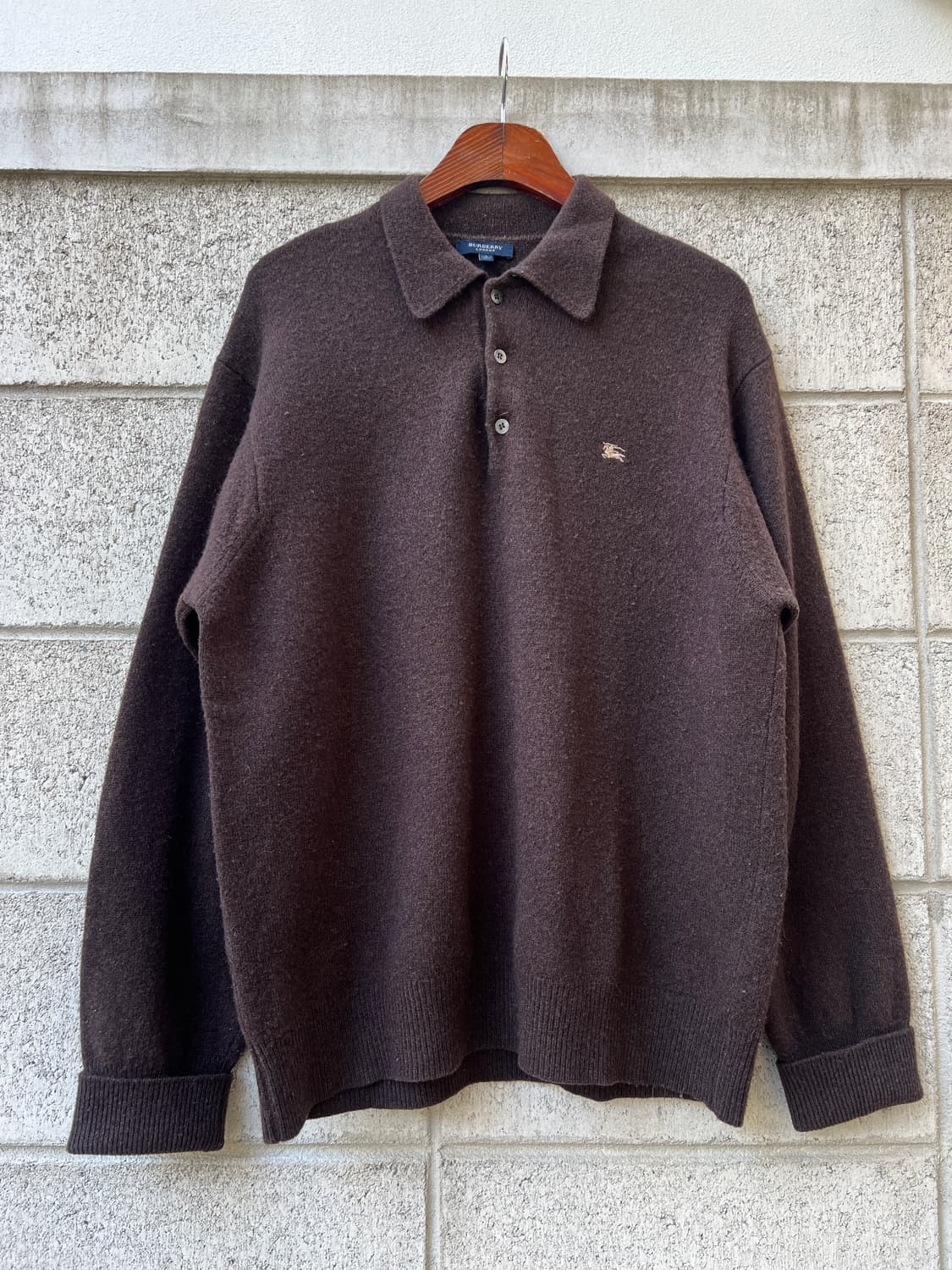 BURBERRY LAMSWOOL POLO KNIT 버버리 카라니트 상품이미지1
