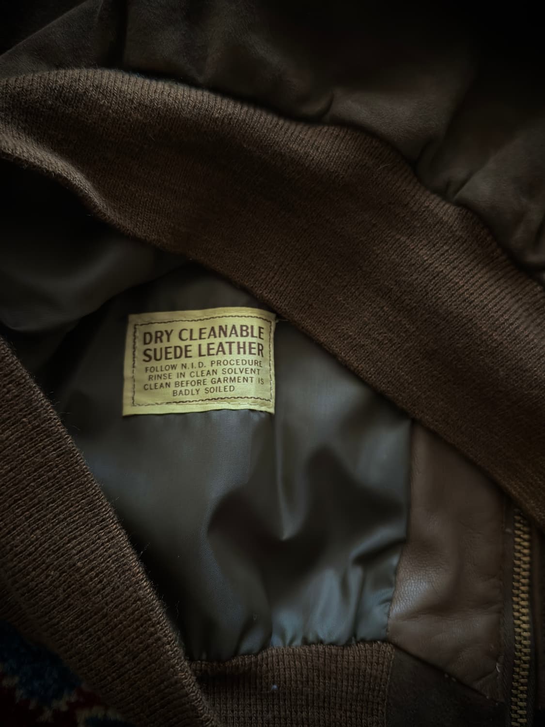 70s Sears Sun-Faded suede bomber Jacket 상품이미지9