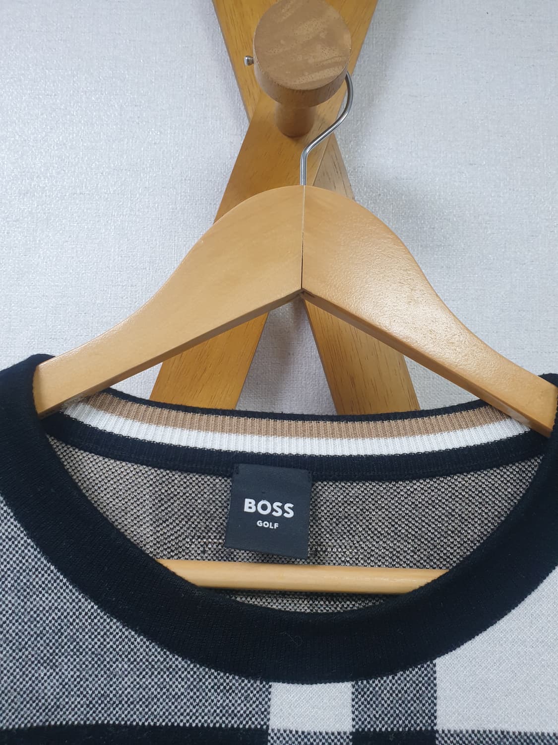 [xl/105/정품/23년] 보스골프 풀오버 체크 니트 상품이미지6