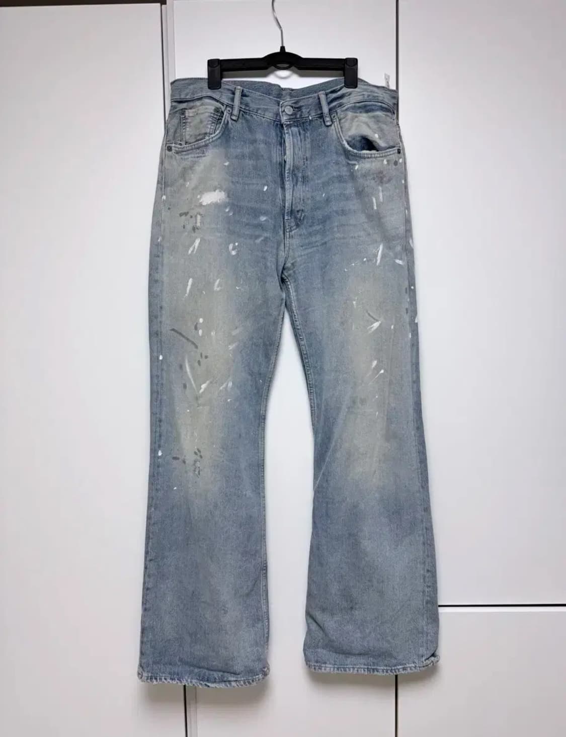 [34x34] 아크네 스튜디오 acne 페인팅 부츠컷 데님 팝니다 상품이미지1