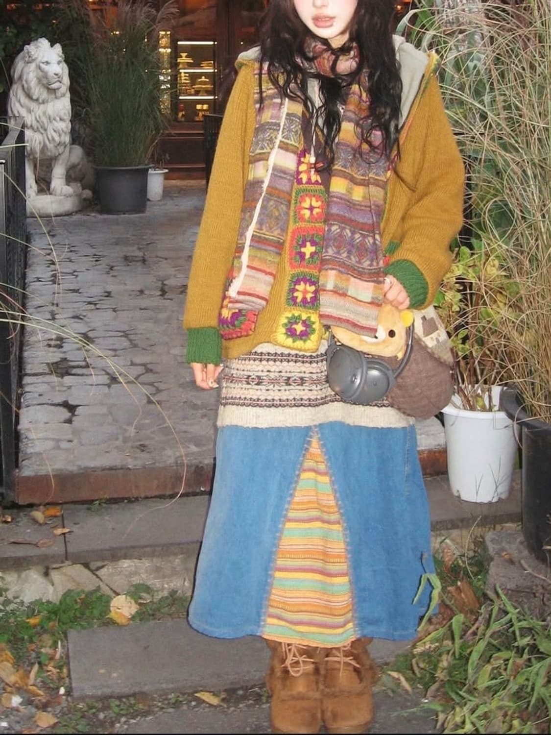 titicaca denim skirt 상품이미지1