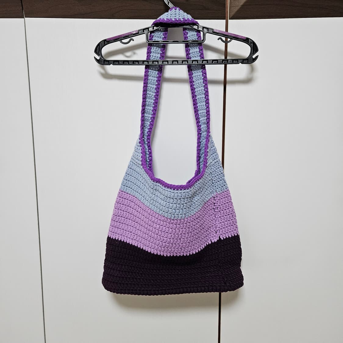 핸드메이드 플라워 모티브 뜨개 니트 가방 상품이미지3