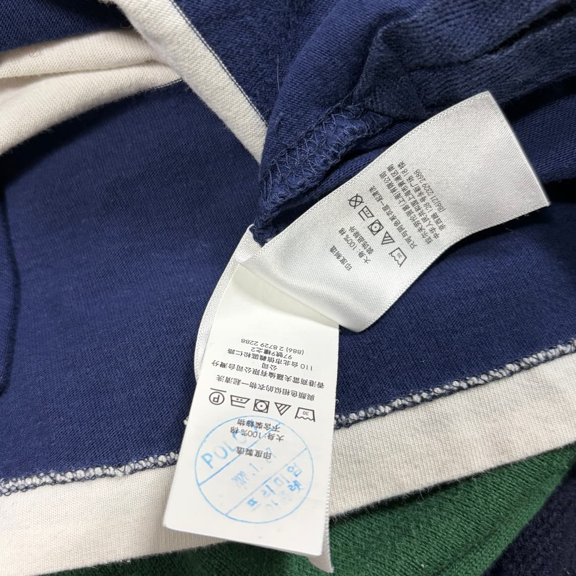 폴로 빅포니 치프키프 네이비 럭비티 스트라이프 긴팔 롱슬리브 키즈XL 상품이미지10