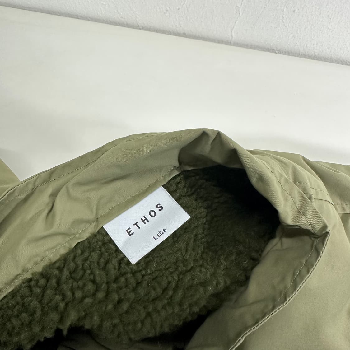 L ETHOS 카키 M65 숏 파카 점퍼 상품이미지4