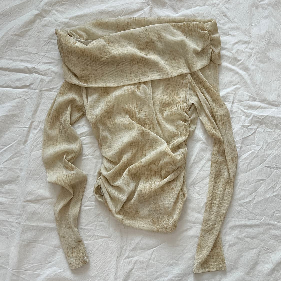 see-through mesh offshoulder 상품이미지3