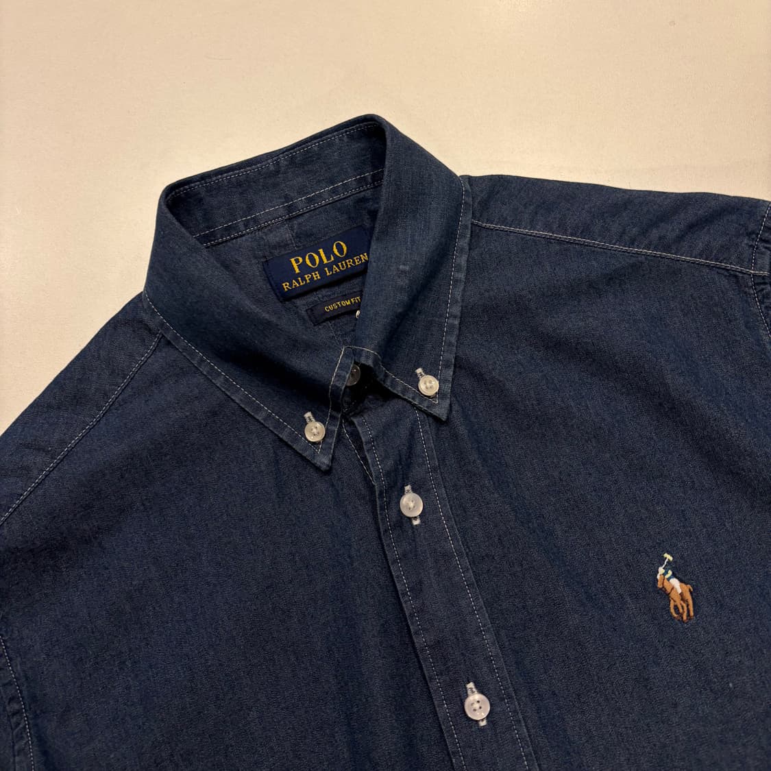 [S] 폴로 랄프로렌 커스텀핏 데님 셔츠 남방 D432 상품이미지3