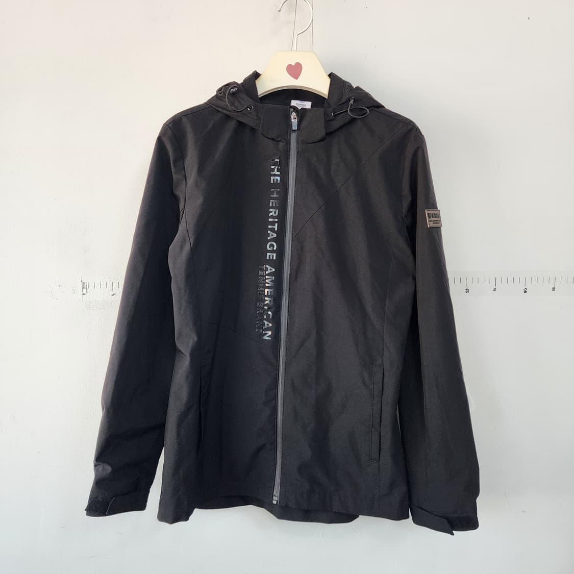 k스위스 블랙 후드 바람막이 점퍼 상품이미지1