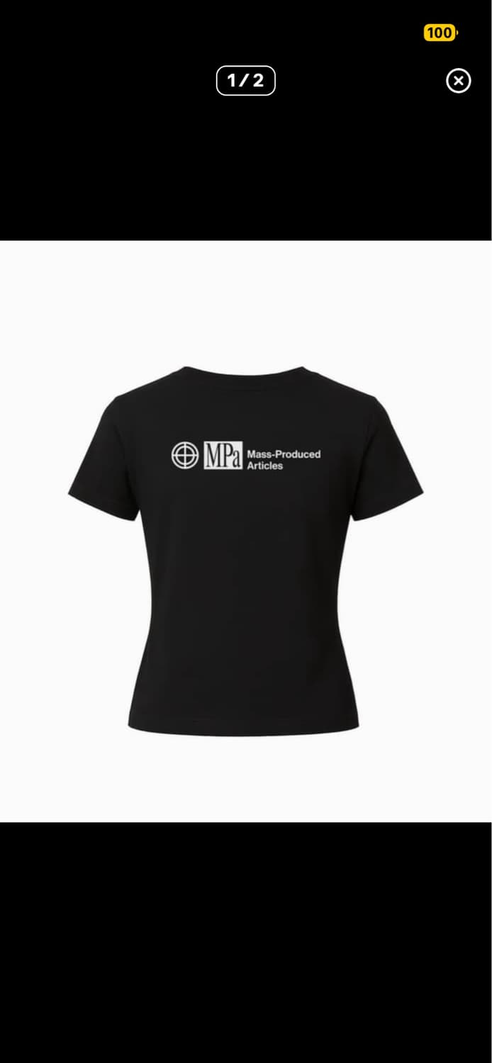 새거)m 플라스틱프로덕트 MPa T-SHIRT WOMEN 반팔티셔츠 상품이미지1