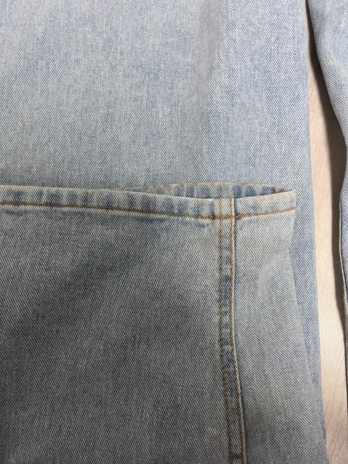 Smart Daisy Baggy Jeans (Light Indigo) 상품이미지3