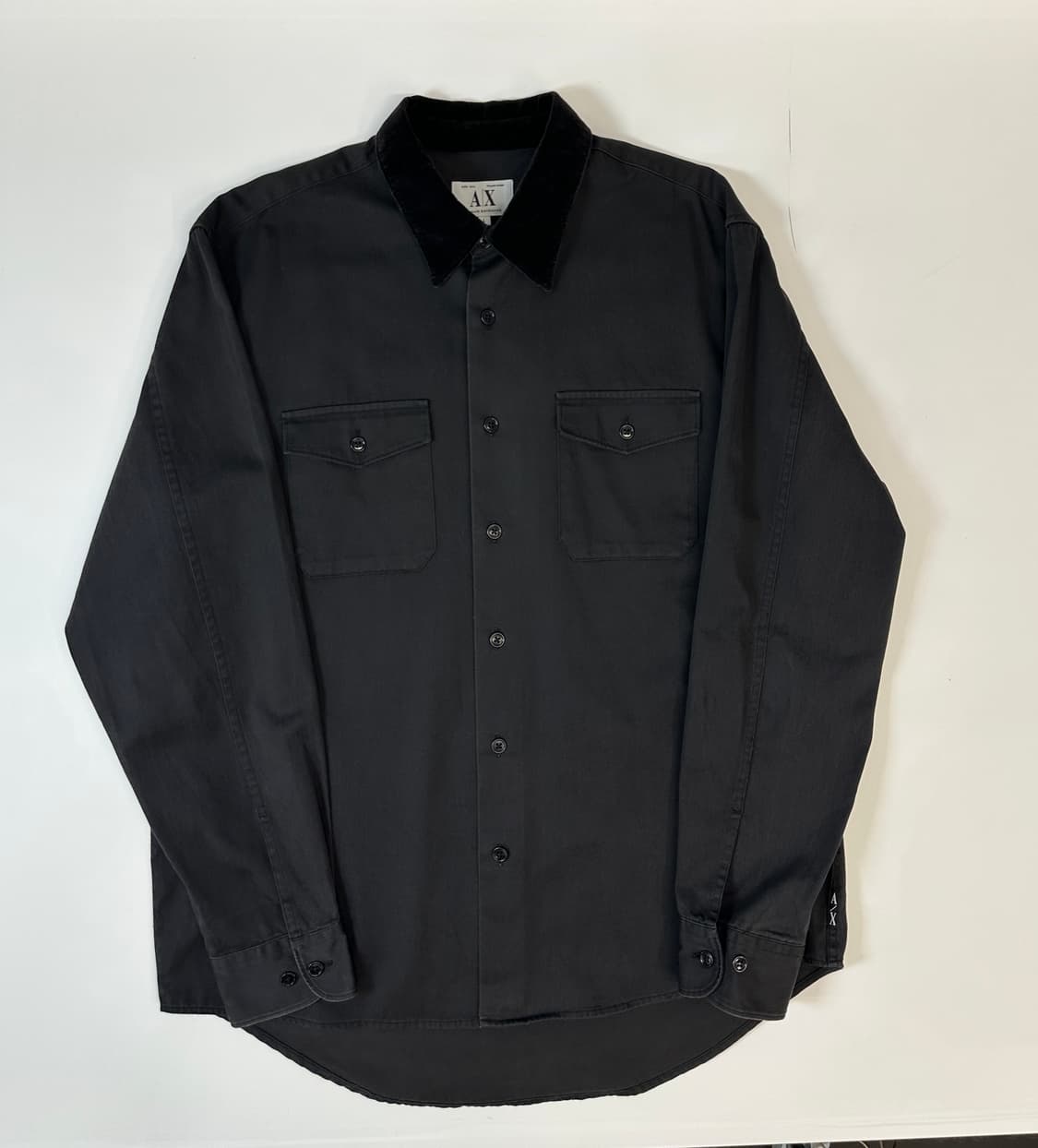 아르마니 익스체인지 투포켓 셔츠 블랙 상품이미지1