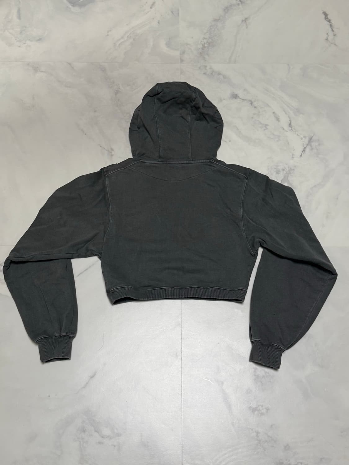 미스치프 크롭후드 챠콜 S 상품이미지4