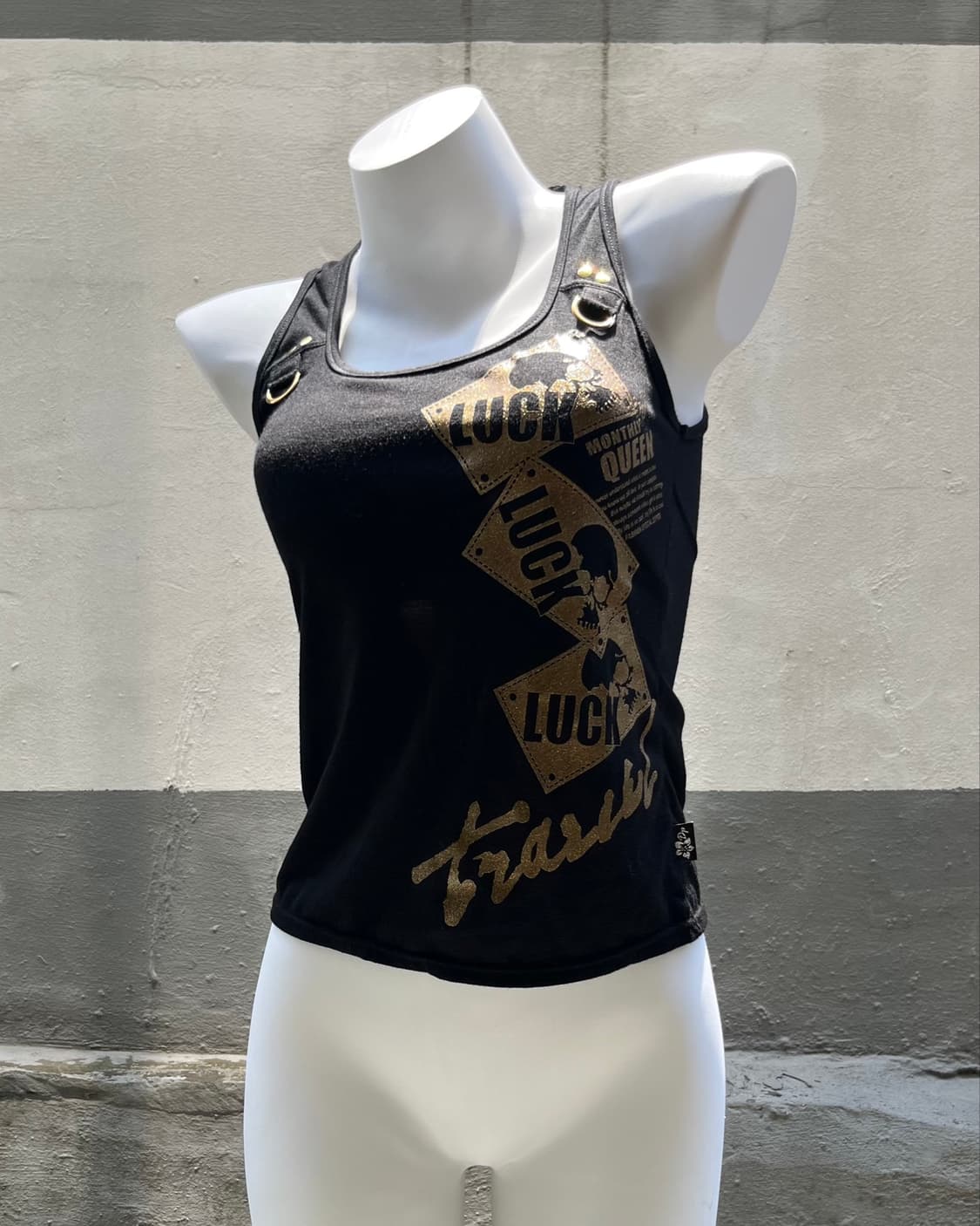 Y2K Lucky Queen Ring Sleeveless 상품이미지2