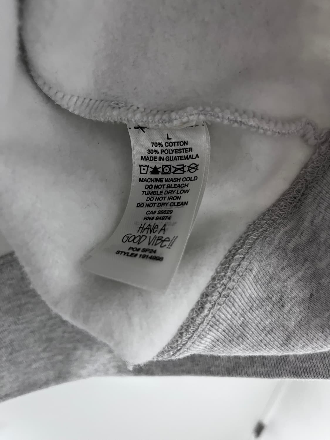 스투시 스포츠 도트 애쉬 헤더 맨투맨 싸게 팝니다. 상품이미지5