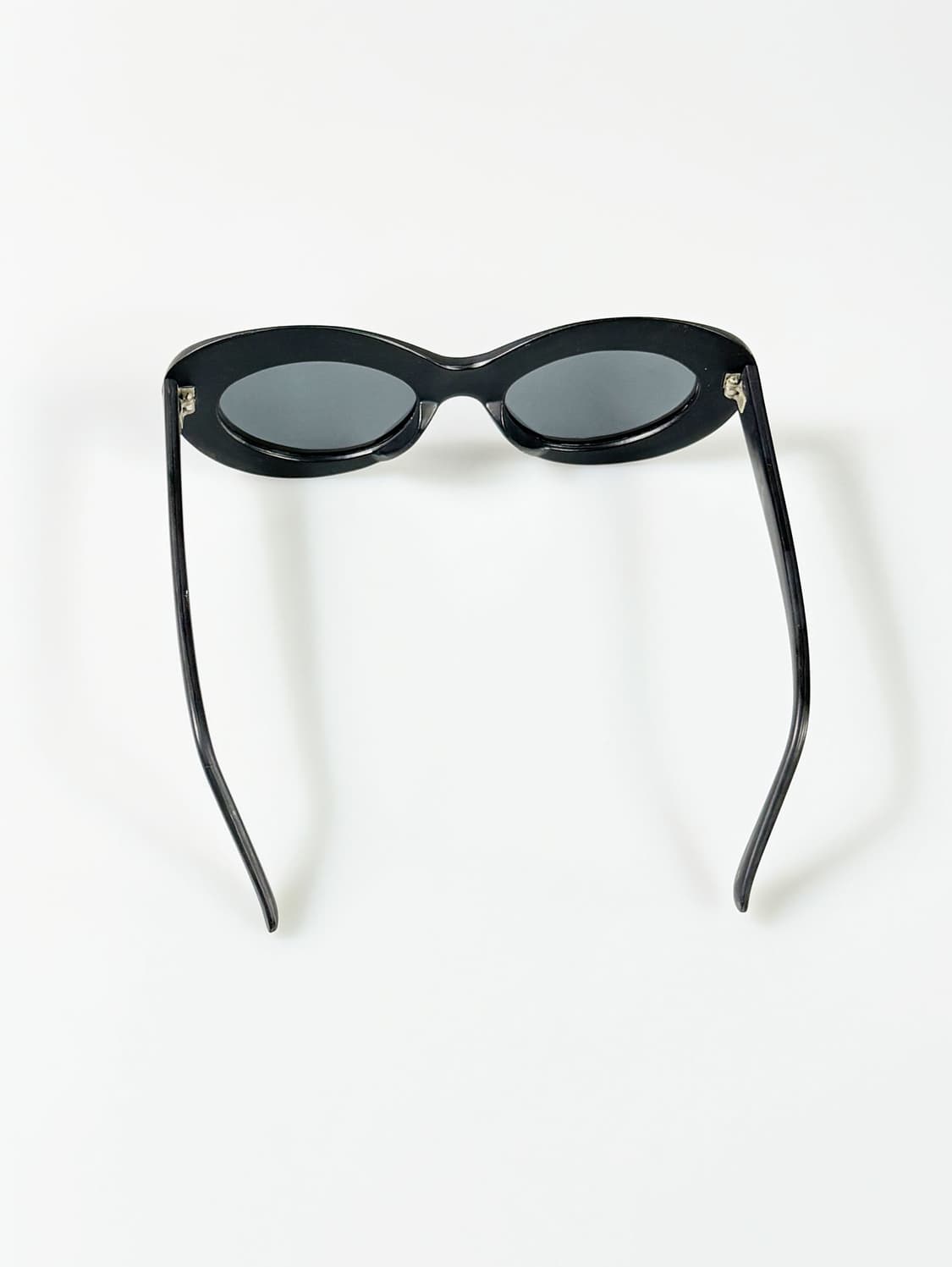 90s 맷블랙 볼드 캣아이 프레임 빈티지 선글라스 상품이미지5