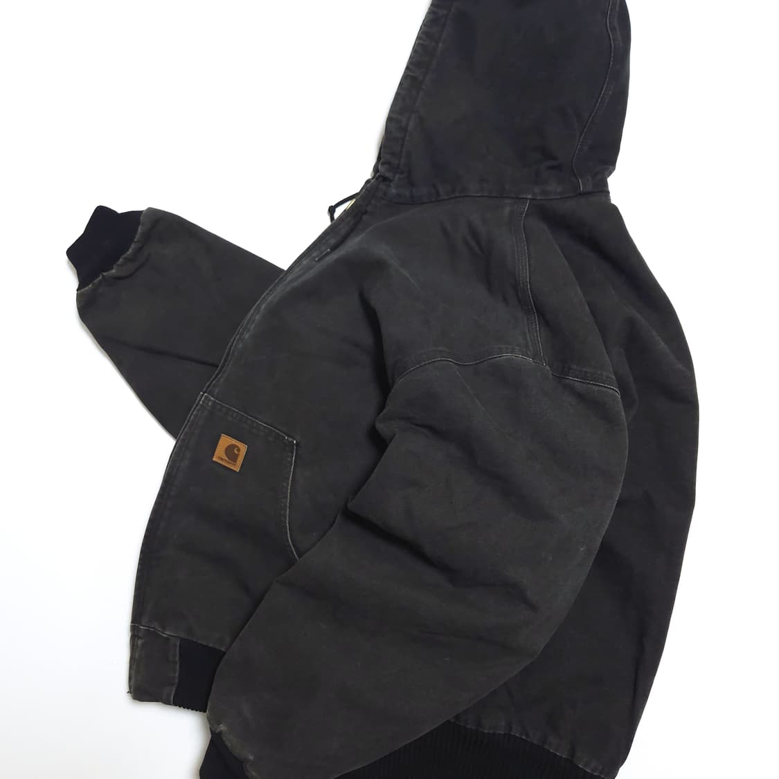 칼하트 OG J130 샌드스톤 덕액티브 워크 자켓 블랙 상품이미지5
