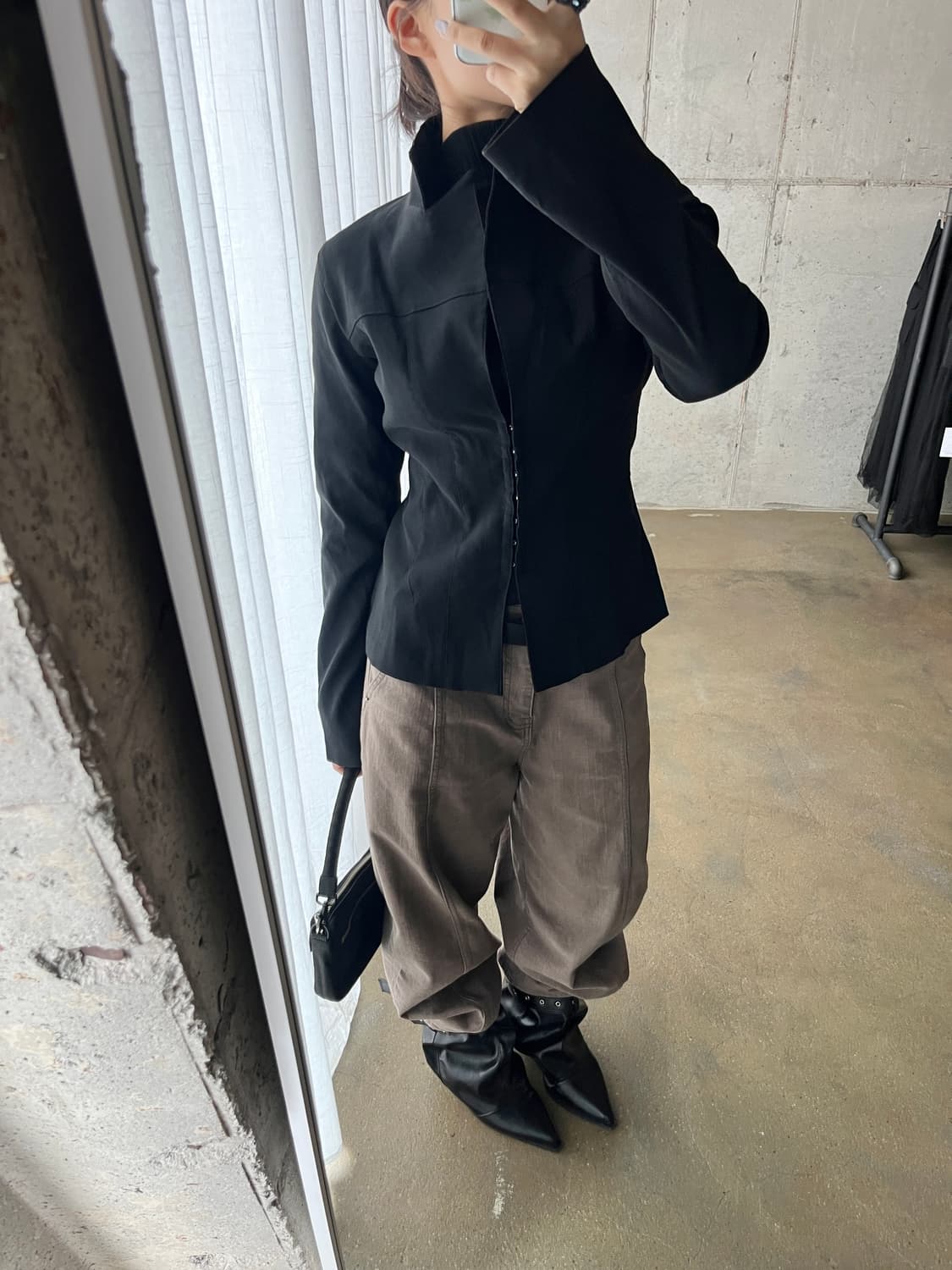 90s Wrapper 후크 자켓 블랙 상품이미지2