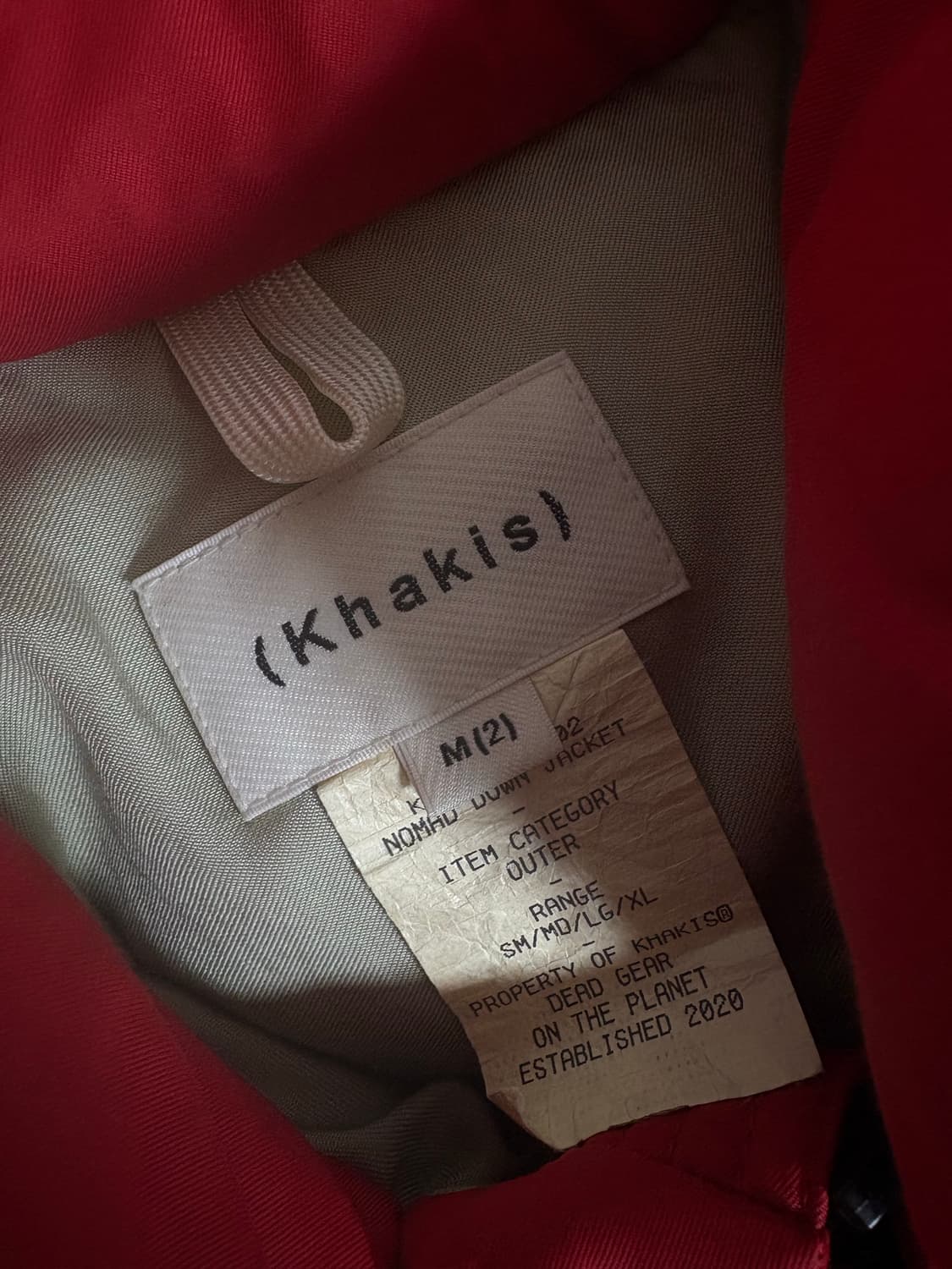 Khakis nomad down jakcket red 상품이미지3