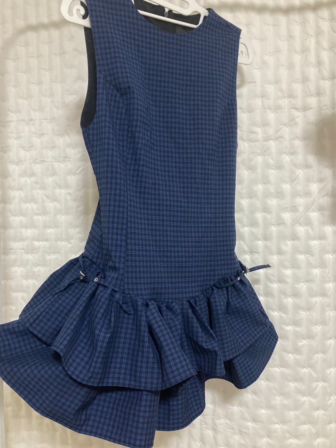 자라 체크 프릴 미니 원피스 3067/269/405 상품이미지3