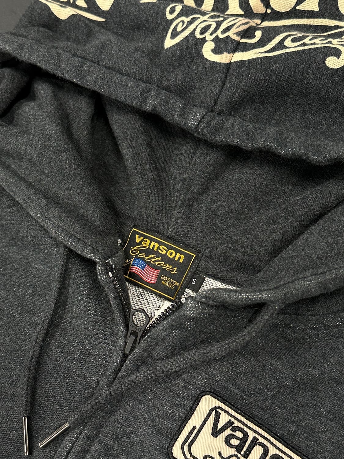 벤슨  자수 패치 후드 집업 상품이미지5