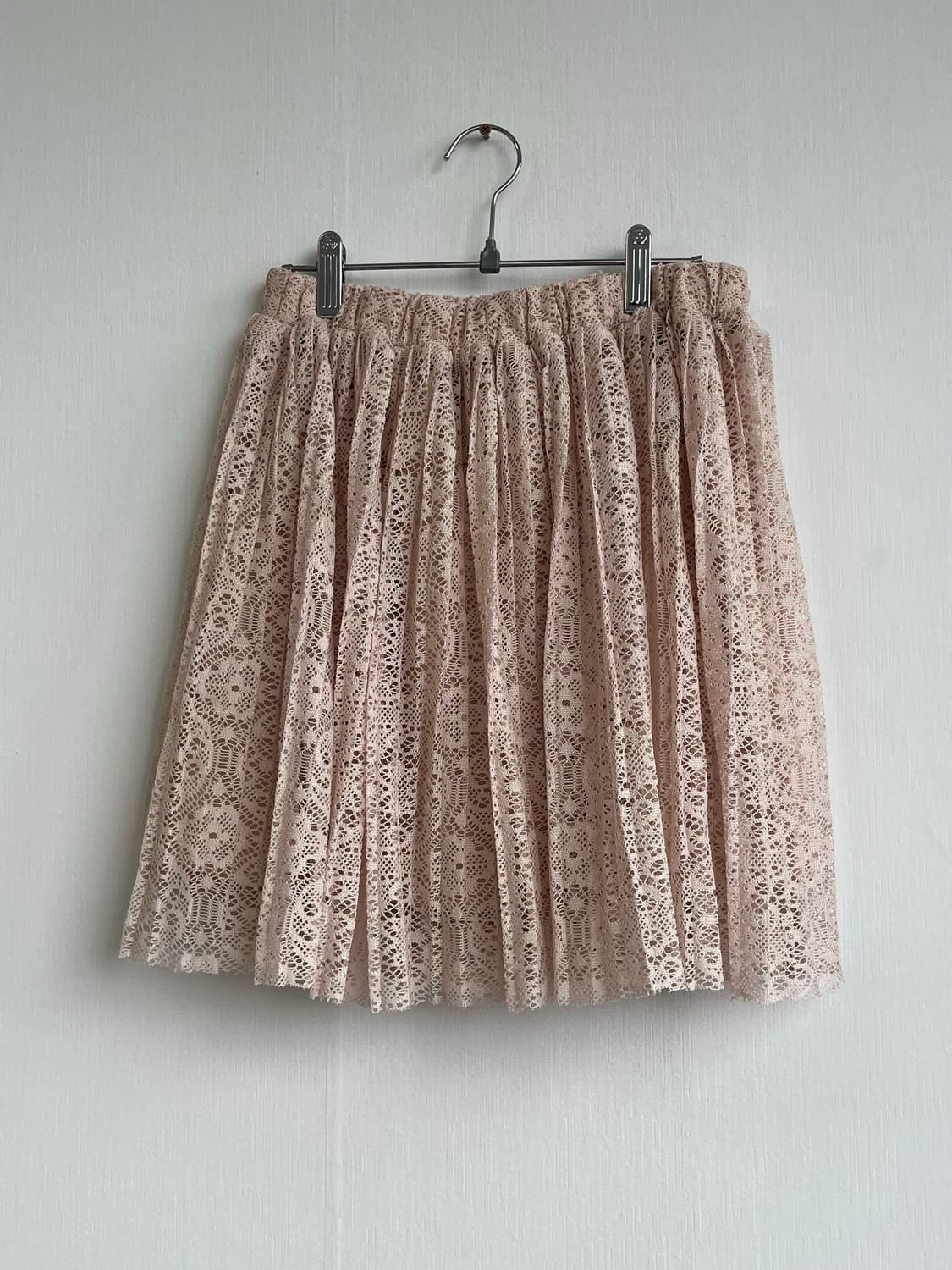 Vintage Blush Crochet Lace Skirt 상품이미지1