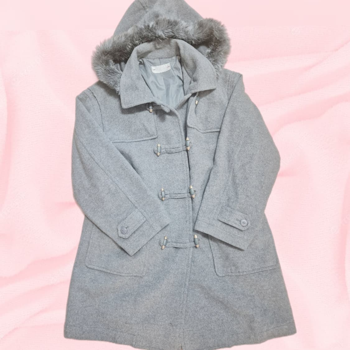 급처/울95) 대장 멜란지 그레이 오버핏 코트 떡코 모리 러블리 데일리 상품이미지1