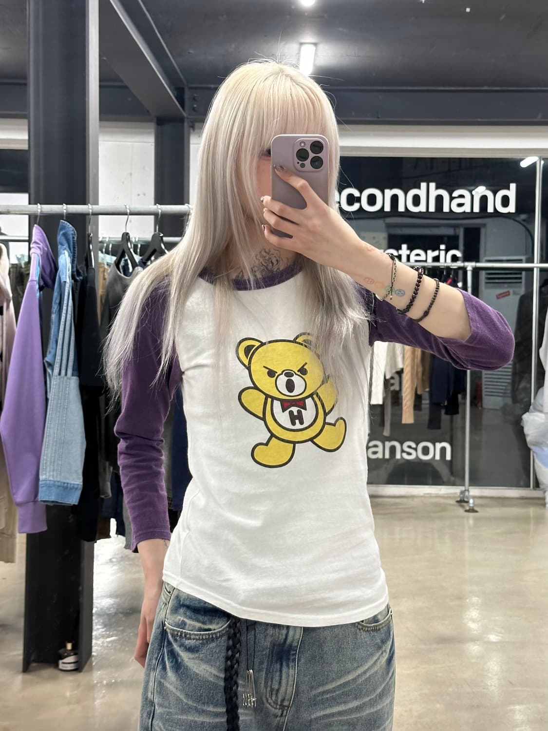 히스테릭 글래머 퍽베어 나그랑 슬리브 상품이미지1