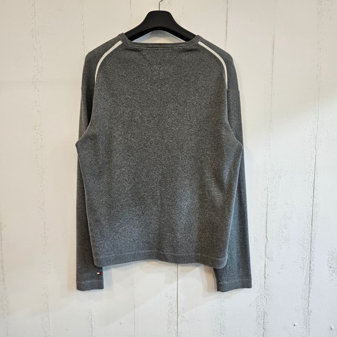 타미힐피거 그레이 라운드넥 니트 XL 상품이미지4