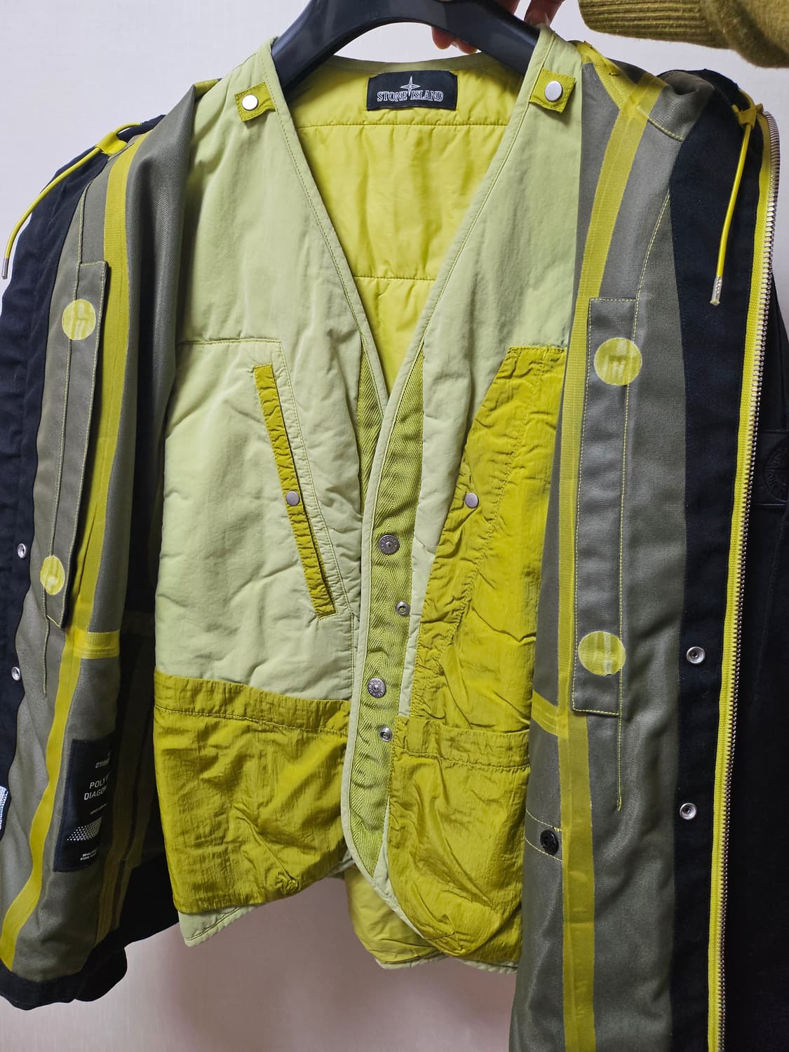 스톤아일랜드 쉐도우프로젝트 다이애그널 패딩자켓 상품이미지7