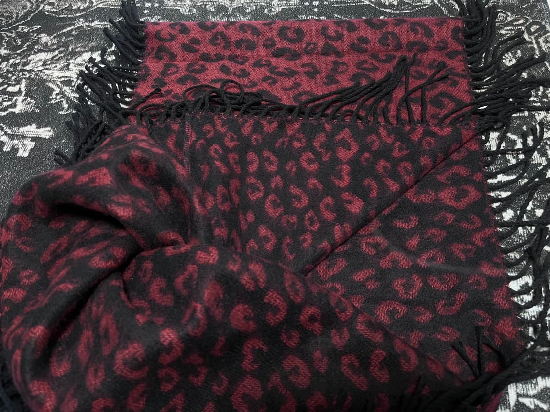 히메갸루 레오파드 스카프 (새상품) 상품이미지4