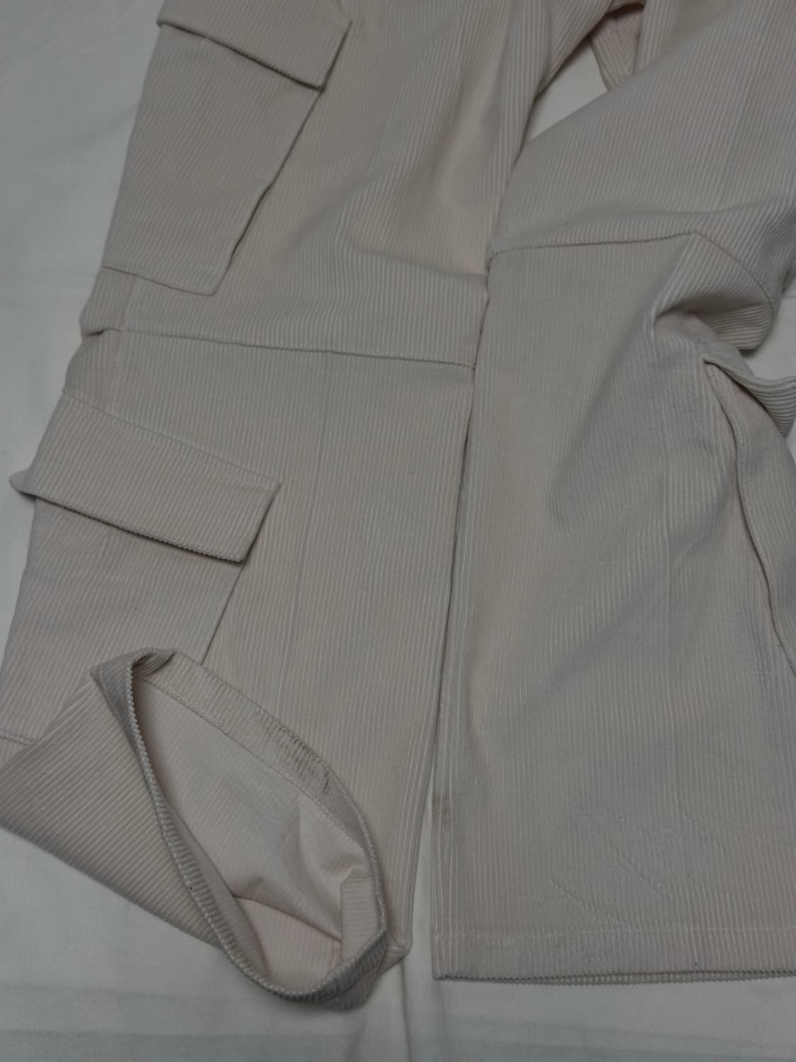 블루썬플라워 / 코듀로이 카고 팬츠 (크림) / OS 상품이미지4