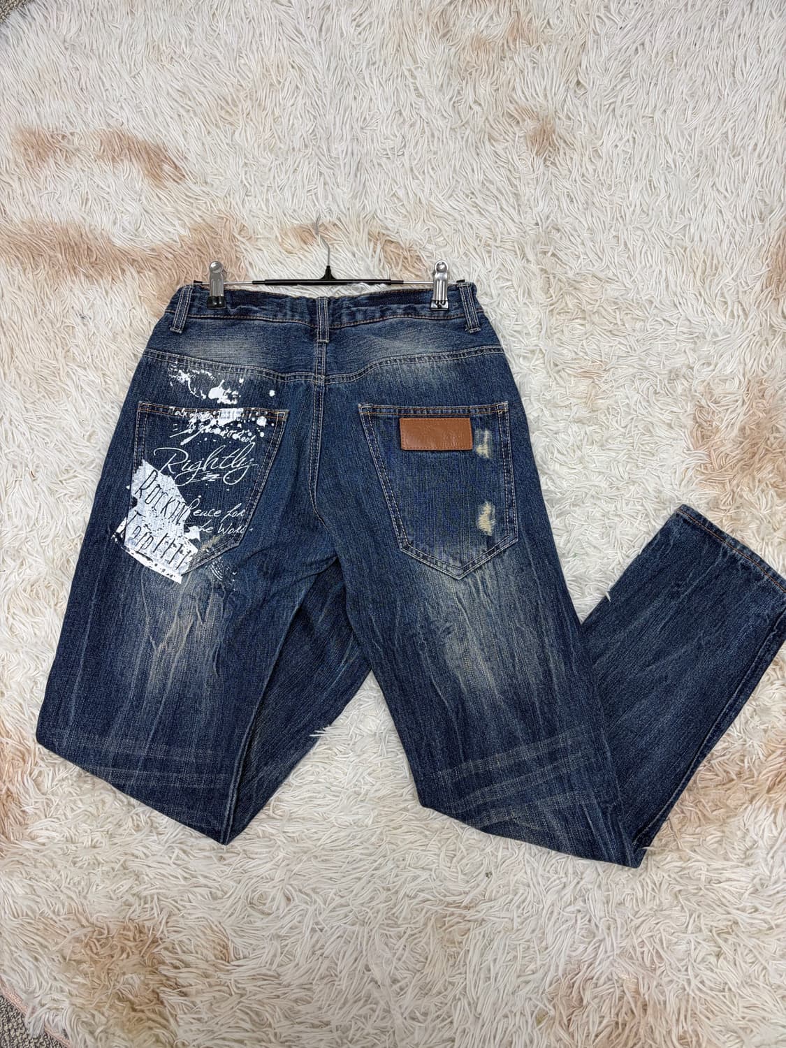 와투케 펑크 락 데님팬츠 스트릿 00s Y2K  상품이미지1