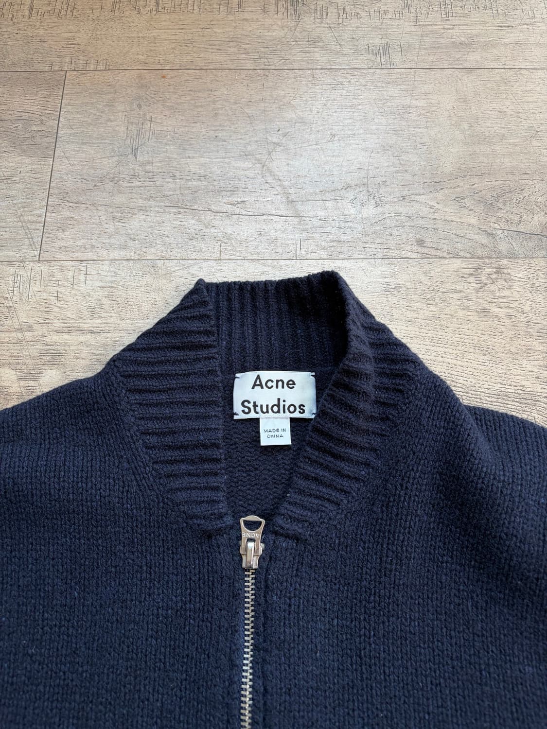 Acne Studios 네이비 울 집업 니트 S 상품이미지2