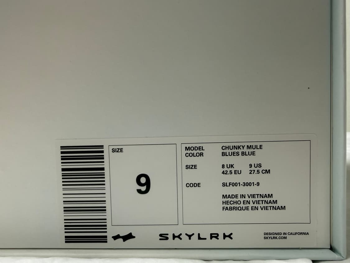 Skylrk 청키 뮬 블루 US9 상품이미지5