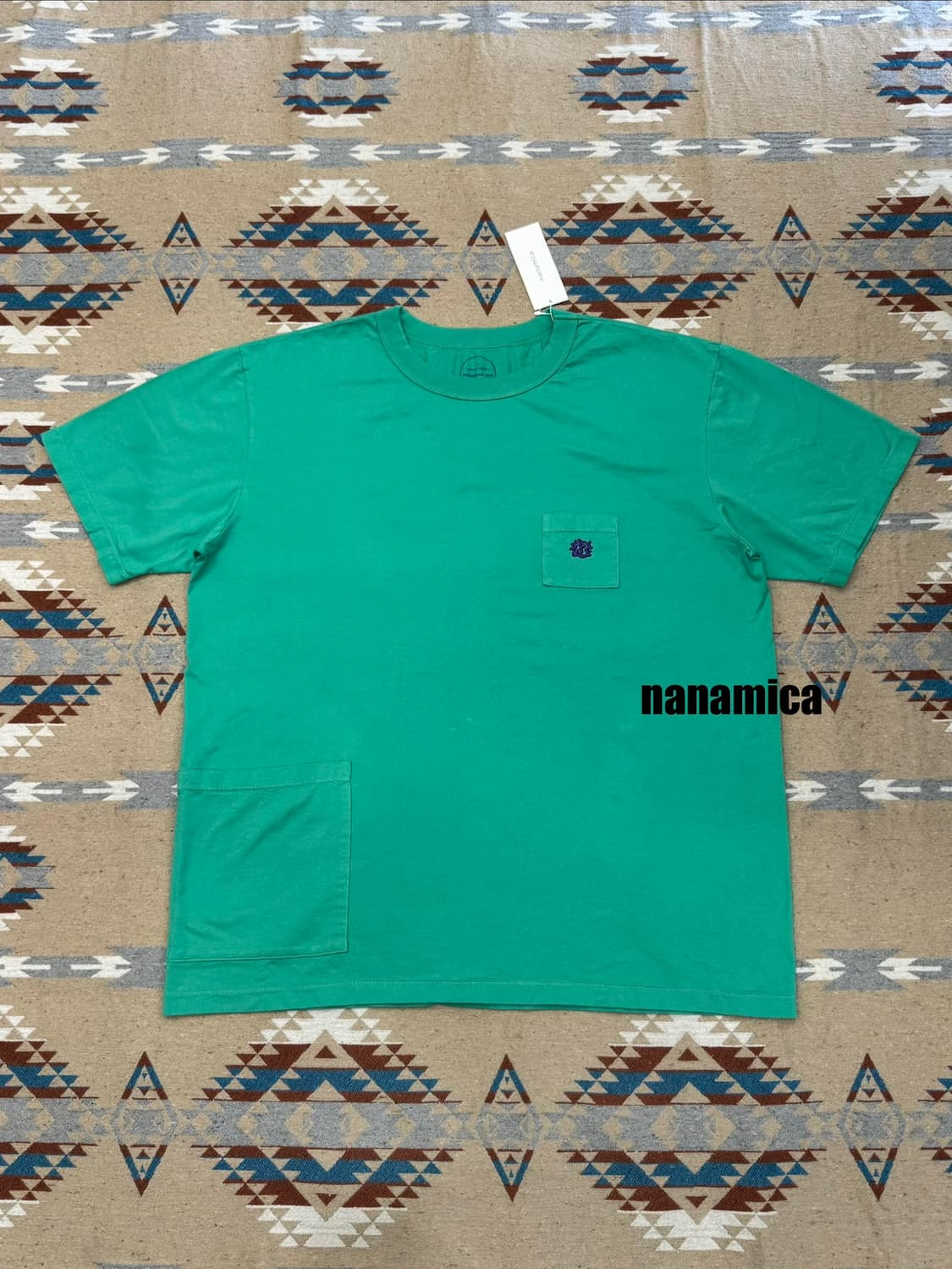 [L] 나나미카 마운틴 오가닉 야마 포켓티 그린 상품이미지1