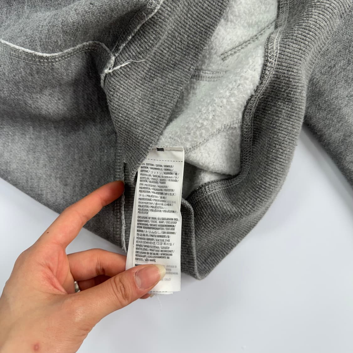 Abercrombie 아베크롬비 사이드로고 그레이 후드집업  상품이미지7