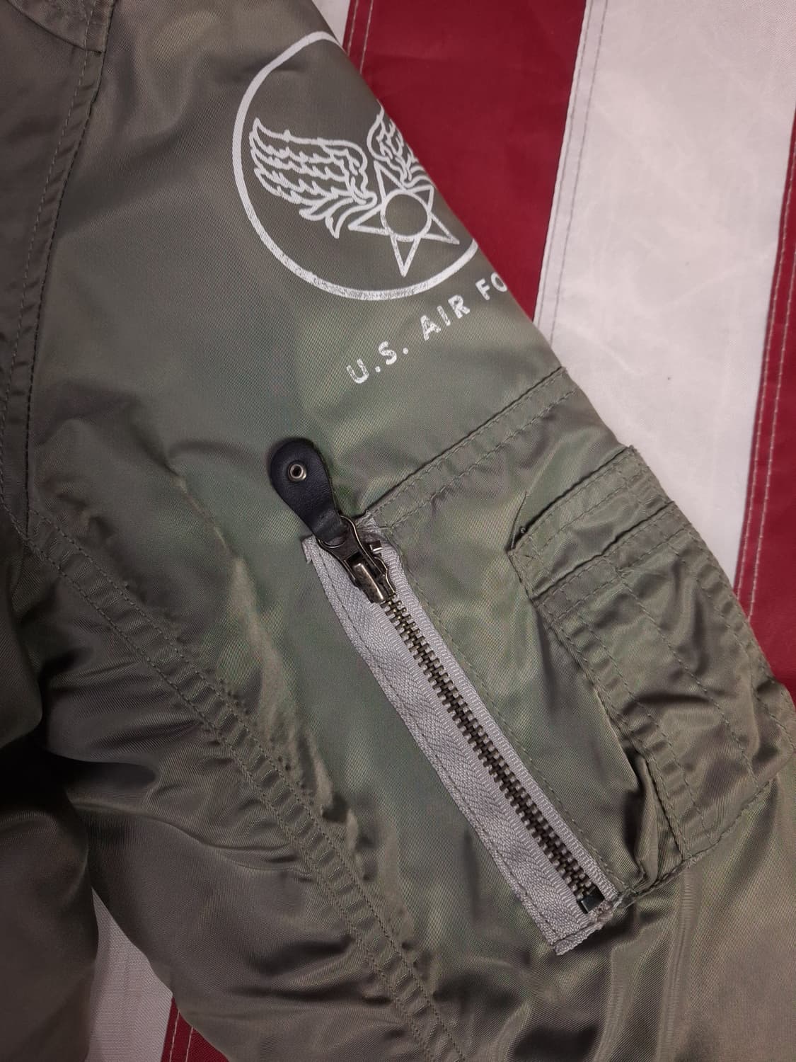 밀리터리 미공군 TYPE 패치 항공자켓 상품이미지3